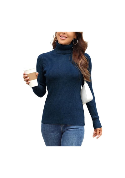 Youknitwear You Modena Balıkçı Yaka Kadın Kazak Lacivert