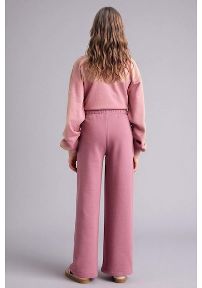 Defacto Kız Çocuk Wide Leg Eşofman Altı G0577a826spbr94 Bordo-br94