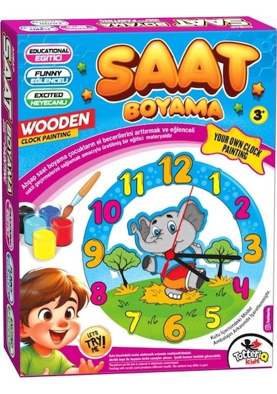 Ahşap Saat Boyama 7321