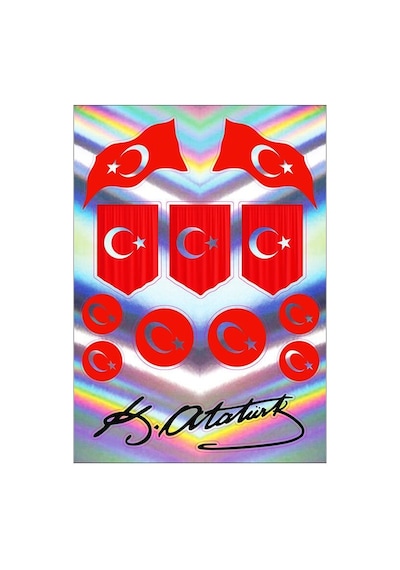 A5 Hologram Sticker 090 Tek Paket Çoklu Sticker Standart