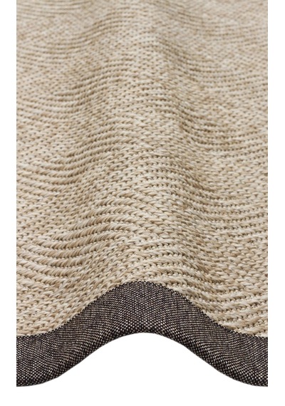 Eko Halı Ventura Vnt 2704 L.beige Bordür Dark Mix Sisal Görünümlü İç Ve Dış Mekan Uyumlu Hav Vermeye