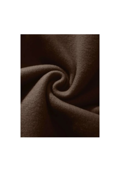 Herkesemoda Çilek Baskı Detaylı Kapüşonlu Sweatshırt Kahverengi