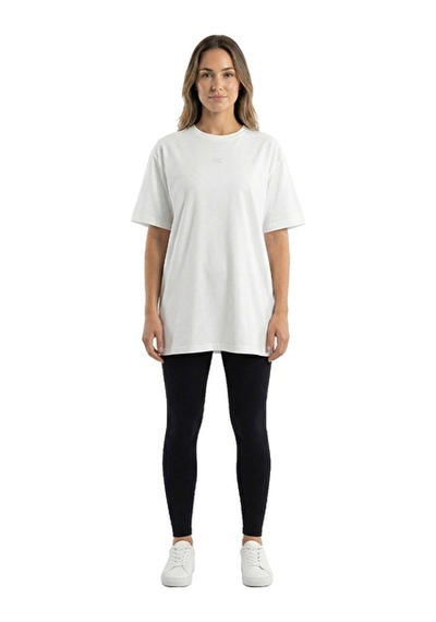 Musclecloth Training Kadın Oversize T-shirt Kırık Beyaz
