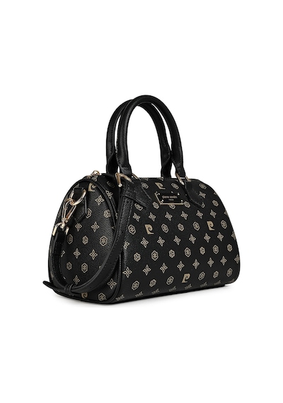 Pierre Cardin 05pc26y106171 Monogram Desenli Siyah Ayarlanabilir Askılı Kadın Omuz Çantası