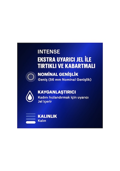 2 Adet Durex Prezervatif Intense 10'lu