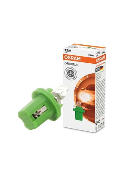 Osram 2722Mf 12V T5 2W Dipsiz Gösterge Ampulü Duylu 10 Adet