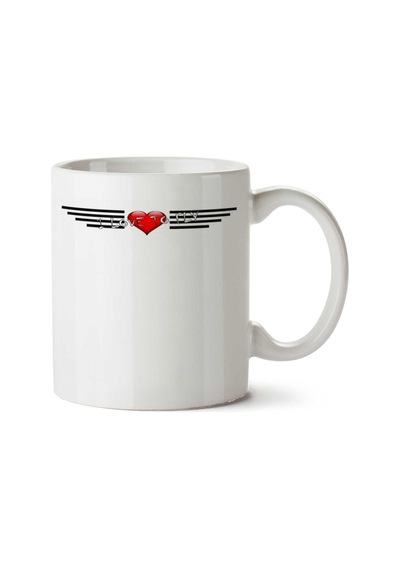 I Love To Fly İki Tarafı Baskılı Kupa Bardak Çok Renkli