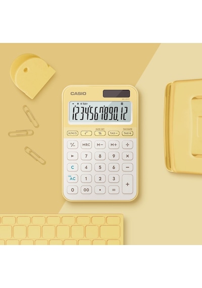 Casio Ms-20yc-ly-w-dp Hesap Makinesi Desktop Gri - Siyah