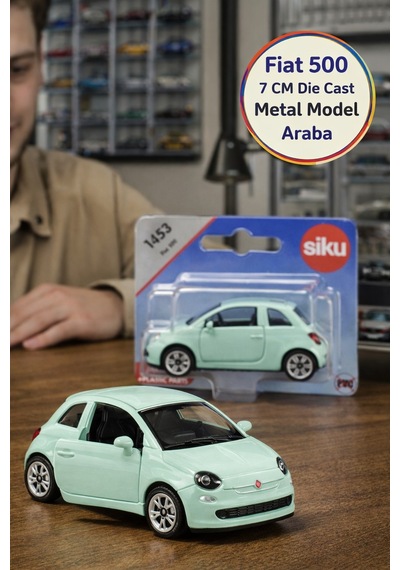 Siku Fiat 500 Mint Metal Oyuncak Araba Açılır Kapı Die Cast Koleksiyon Modeli - 7 Cm