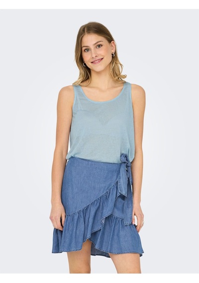 Only Onlfrıda Tank Topjrs Noos Kadın Mavi Atlet - 15194667