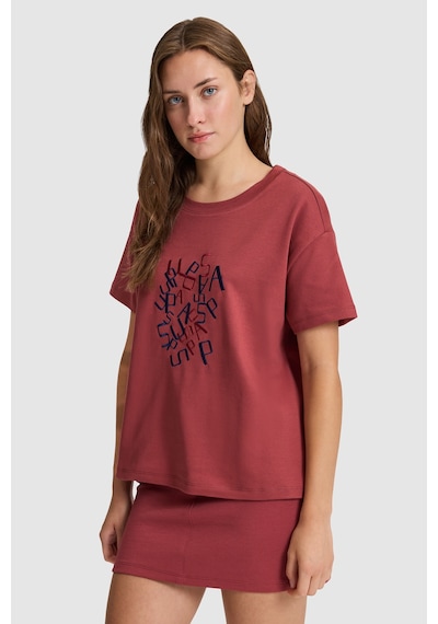 U.S. Polo Assn. U.s. Polo Assn. Kadın Vişne Tişört 50323491-vr223