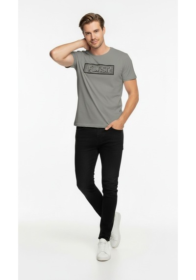 Maximodena Erkek Minimal Logo Detaylı Modern Günlük T-shirt Çok Renkli