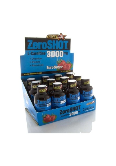 Zero Shot 60 Ml 3000Mg L-Carnitine 12 Adet - Ücretsiz Kargo