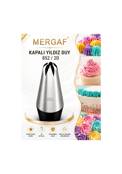 Kapalı Yıldız Krema Duy + 2 Adet Şanti Torba No: 852