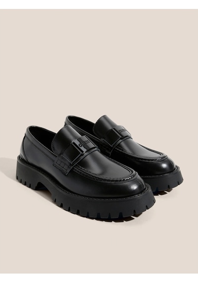 Guess Gorizia Erkek Siyah Deri Makosen Fmtgorlea14-black Siyah