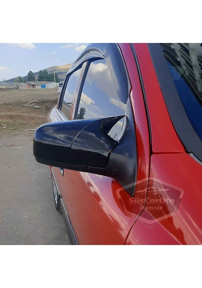 Opel Astra G 1998-2004 Uyumlu Batman Yarasa Ayna Kapağı Piano Black Abs Plastik 00 Şüscaroto Aksesuar