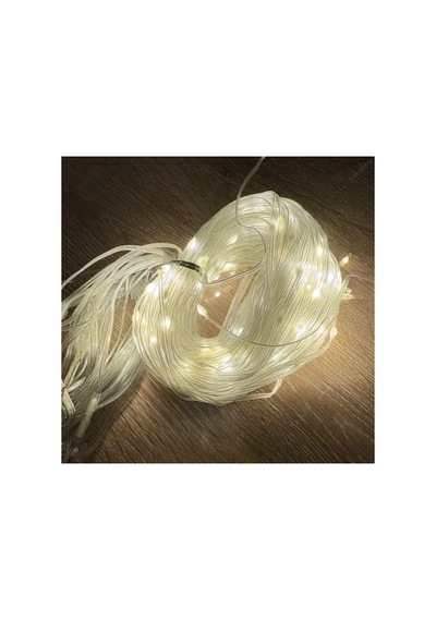 2 2 Perde Led 192 Led Sarı Işık Çok Renkli