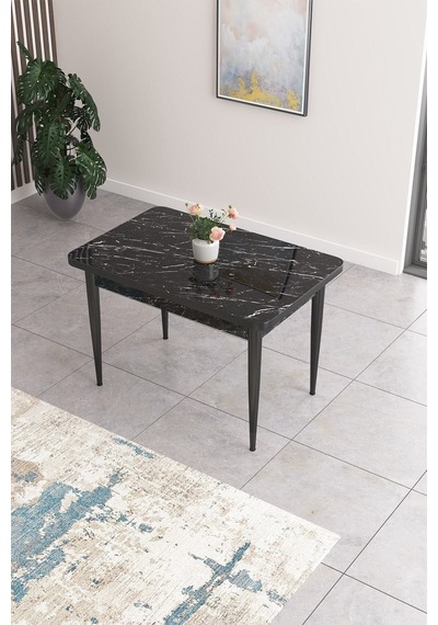 Canisa Concept Nil Serisi 70x110 Sabit Mutfak Masası Takımı Siyah Mermer Desen Masa 4 Cappucino Sandalye Masa Siyah/sandalye Cappucıno Canisa Concept Nil Serisi 70x110 Sabit Mutfak Masası Takımı Siyah Mermer Desen Masa 4 Cappucino Sandalye Masa Siyah/sandalye Cappucıno