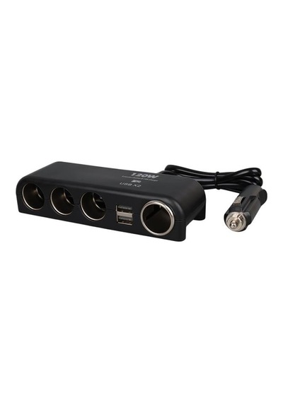 Olesson 1525 12-24v Çift Usb Lı 120w 80cm Kablolu 4 Lü Araç Çakmak Çoklayıcı