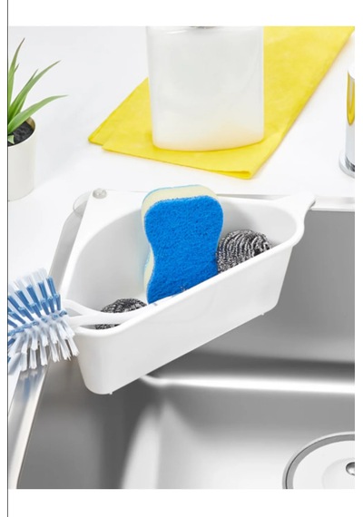 Vantuzlu Süzgeçli Lavabo Düzenleyici Organizer Çok Renkli