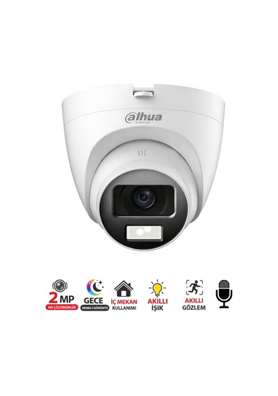 Dome Güvenlik Kamerası 2mp T1a21p U Il A 0280b Smart Dual Light Teknolojisi Sesli Ve Renkli