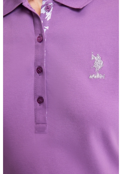 U.s. Polo Assn. Kadın Menekşe Tişört Basic 50321798-vr037 Menekse