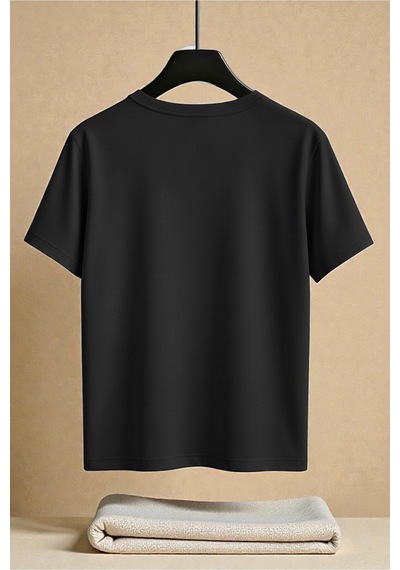 Uyguntarz Unisex Thinks Outside The Box Baskılı Tasarım Tshirt Siyah