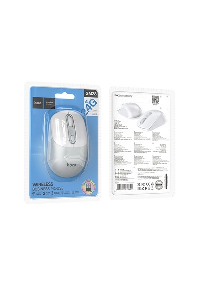 Hoco. Gm28 2.4g Business Kablosuz Mouse - Beyaz-gri Diğer