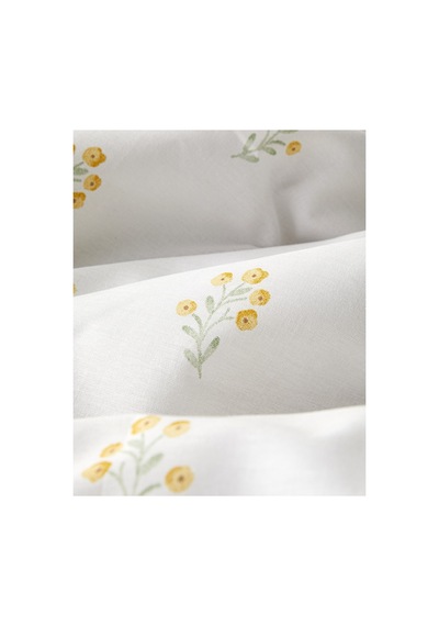 English Home Butter Bloom Pamuklu Tek Kişilik Nevresim Seti 160x220 Cm Hardal Hardal Sarı