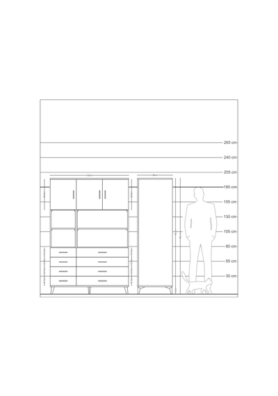 Kronos Dolap 8 Raflı 8 Çekmeceli 3 Kapaklı 132x59x195 Antrasit-çam/antrasit Atlas Çam/antrasıt Kronos Dolap 8 Raflı 8 Çekmeceli 3 Kapaklı 132x59x195 Antrasit-çam/antrasit Atlas Çam/antrasıt