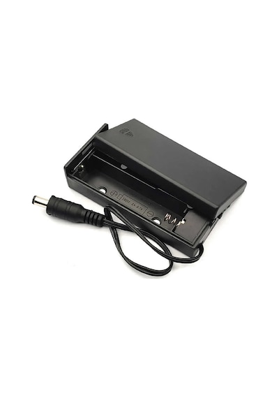 18650 2li Pil Kutusu Adaptör Soket On/Off Anahtar Seri Lityum Lion DC 7.4V Kapaklı Batarya Yuva