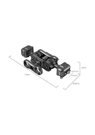 Smallrig 3515c Drop-in Hawklock Mini Magic Arm Hızlı Çıkarma Bilyalı Başlıklı Siyah