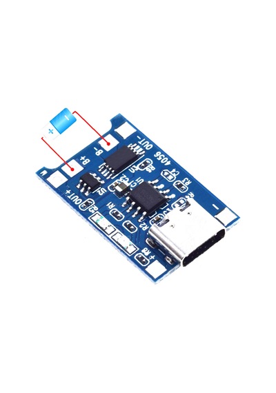 TP4056 Lityum Pil Şarj Modülü TYPE-C - 5 Adet