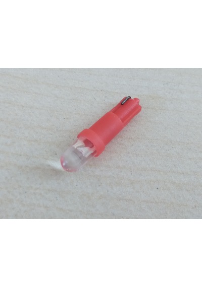 T5 Dipsiz Kırmızı Led Ampul 12v 4adet ı İthal T5 Torpido, Gösterge Mini Dipsiz Ampul