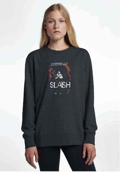 Slash Filtreli Metal Rock Muzik Music Baskılı Füme Antrasit Kadı