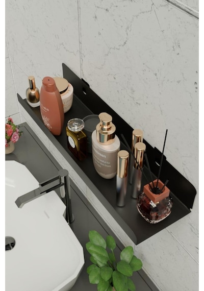 Risingmaber 3m Ultra Güçlü Yapışkanlı Siyah Çok Amaçlı Organizer Raf, Banyo Askısı Ve Banyo Rafı Mt95sd Diğer