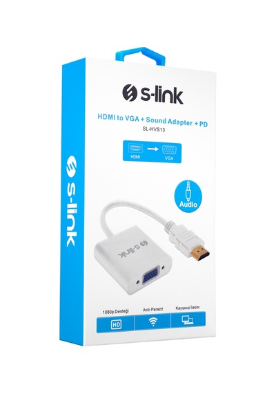 S-link Sl-hvs13 Hdmi To Vga+audio+pd Çevirici 1923