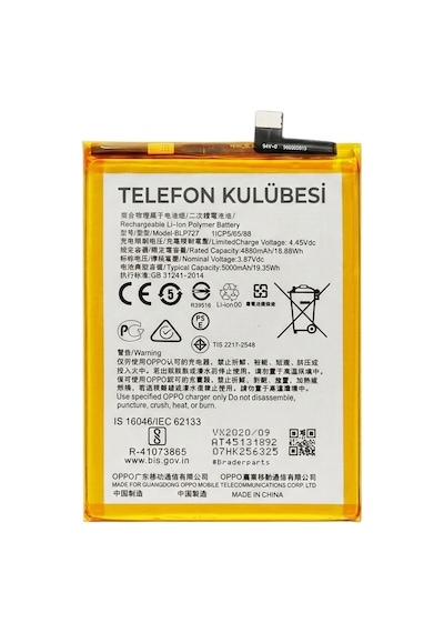 Oppo A5 2020 Uyumlu Batarya Pil Blp727