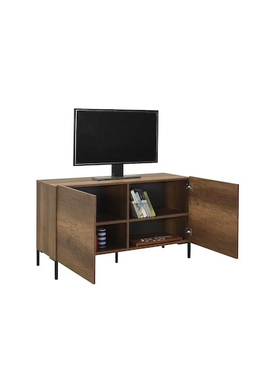 Roma 2 Kapaklı Modüler Tv Ünitesi - Koyu Ceviz Oslo Ceviz 120x70x43 Cm Gxyxd