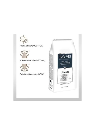 Ultimate Veteriner Diyet Hipoalerjenik Ve Kalp Tamamlayıcı Kopek Maması 2,5 Kg
