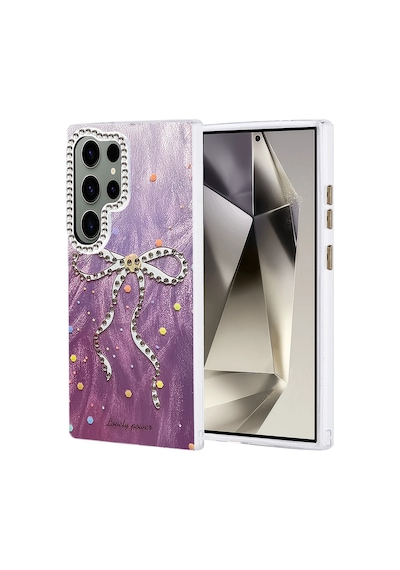 Newface - 442 - Samsung Galaxy Uyumlu S24 Ultra Kılıf Blade Aynalı Desenli Kapak - - Csmo-tex - Desen 1 Diğer