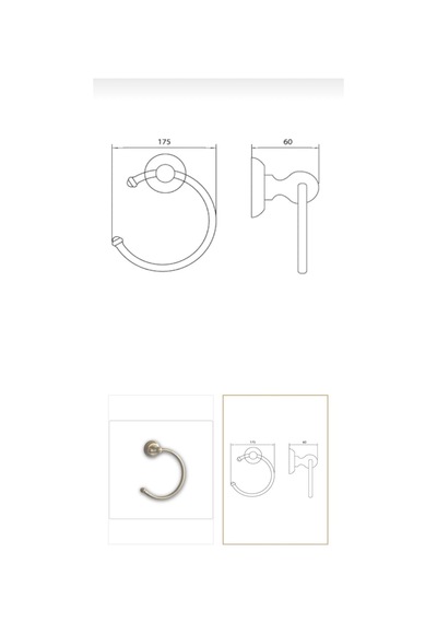 İsaoğlu Yapı Antik Gold Havluluk Mat Gold Banyo Havluluğu Vintage Tasarım Pirinç Malzeme Gold