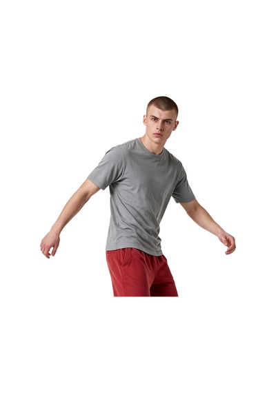 Talek Erkek Gri Günlük Stil T-shirt 26ke0007-grı
