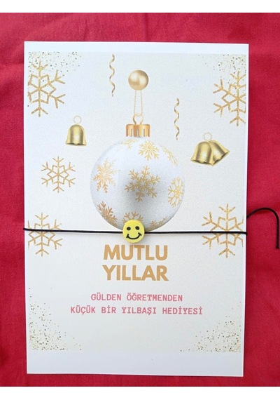 40 Adet Emojili Şans Bielkliği - Yılbaşı Bilekliği - Kişisel M1