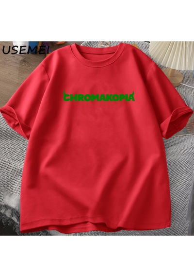 Flood Of Style Tyler The Creator Chromakopia Tour T Shirt Men Casual Cotton Hip Hop Music Fans T-shirt High Kırmızı