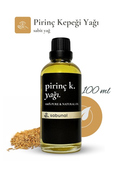 Sabunal Pirinç Kepeği Yağı 100 ML Cilt Aydınlatıcı Ve Eşitleyici Bakım Yağı