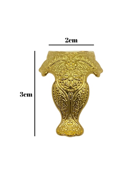 Lüx Metal Ayak Çeyiz Ve Hediye Kutusu Mobilya Ayağı 3cm Altın 2 Adet Altın