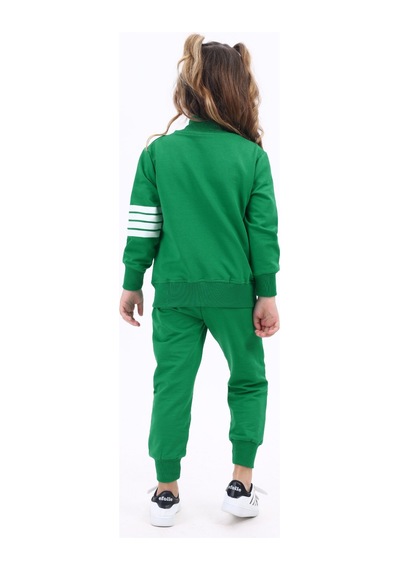 Toontoy Kids Toontoy Kız Çocuk Nakışlı Eşofman Takım Yeşil