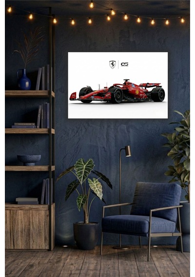 Formula 1 Motors Temalı Dekoratif Cam Tablo -32