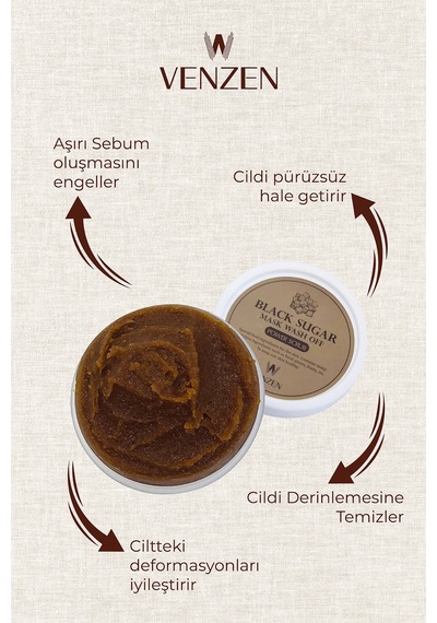 Black Sugar Yenileyici Yüz Bakım Peeling Maske, Black Sugar Wash Off Soft Scrub 100g